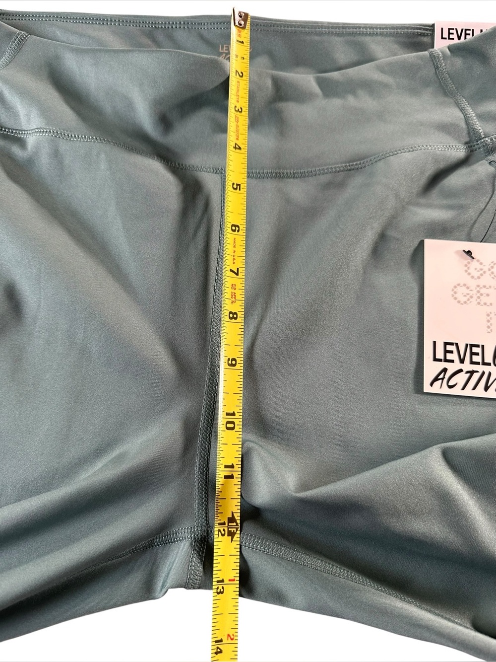 Level Up Active 1X NWT Green DryFit 4-Way Stretch Sculpt Leggings Side Pockets - Picture 9 of 10